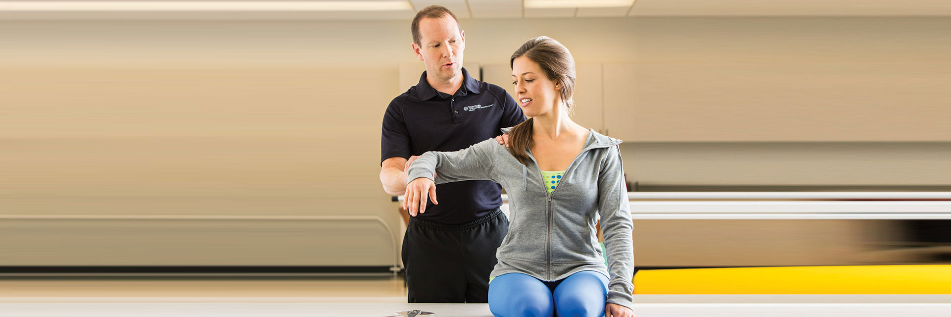 Physical Therapist with Patients