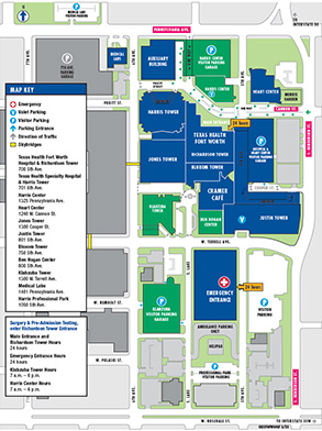 Texas Health Fort Worth Campus Map