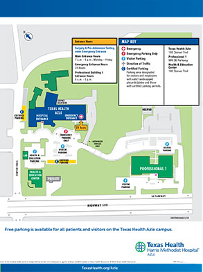 Texas Health Azle Campus Map