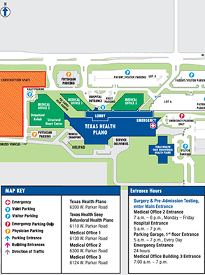 Texas Health Plano Campus Map