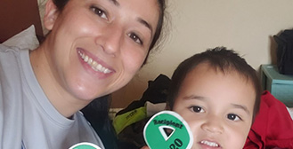 Eileen Macias and son Brixton