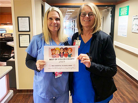 TH Plano Nurses holding certificate