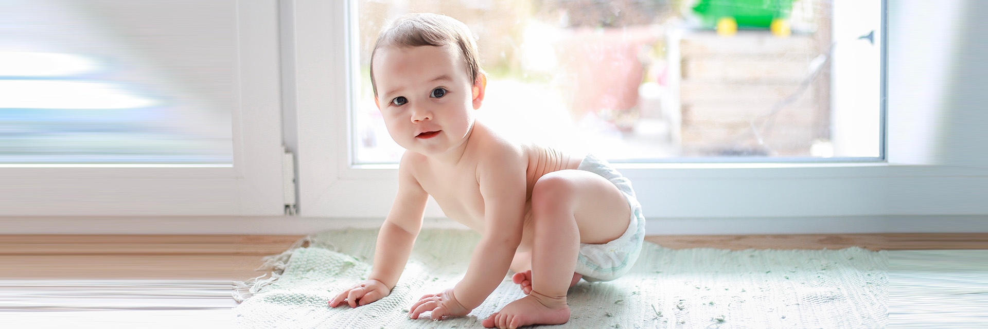 Baby crawling