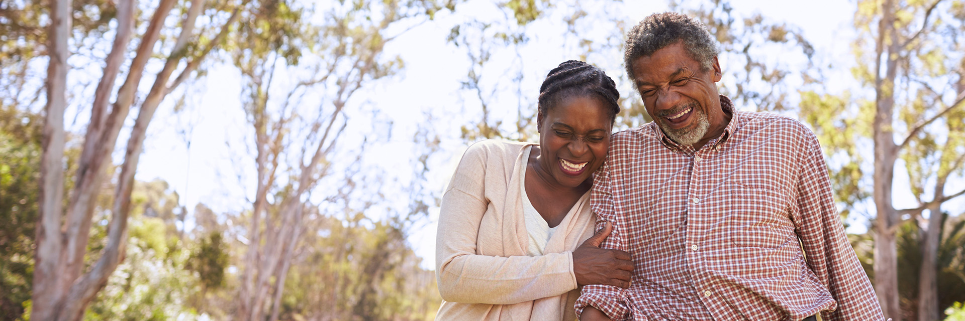Couple laughing