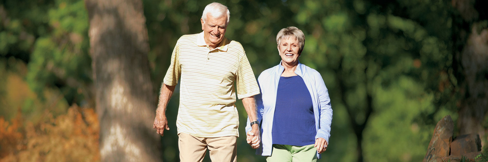 Couple Walking Outdoors