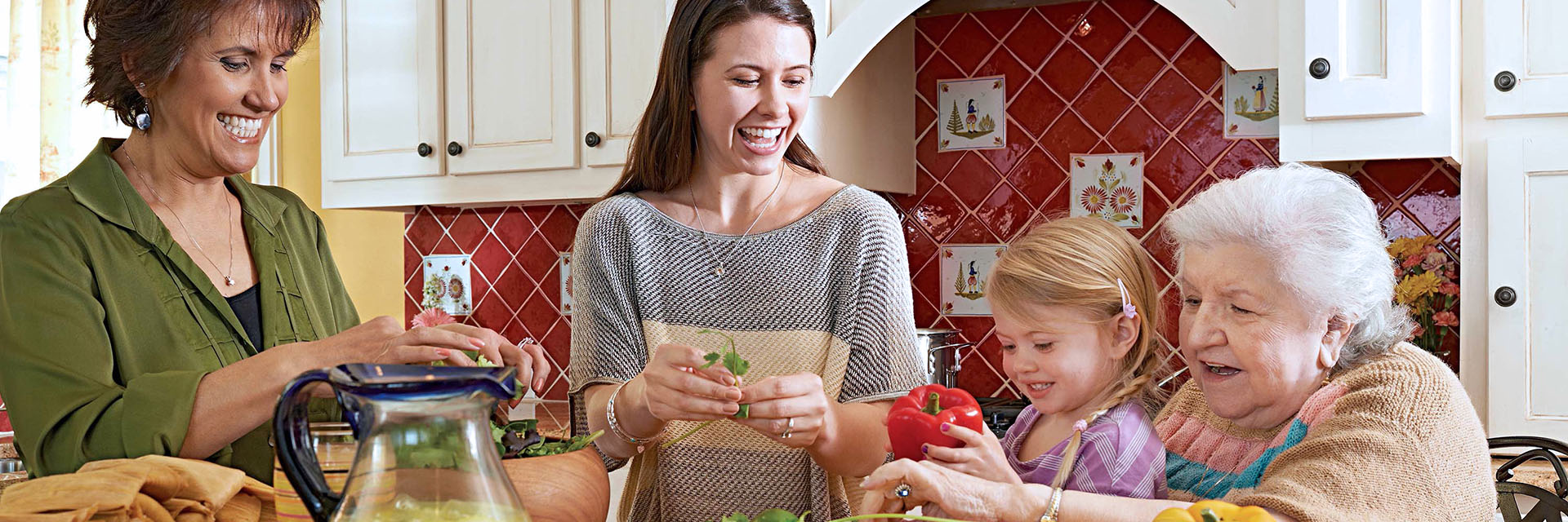 Family Cooking Dinner Together