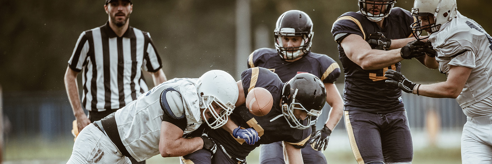 Football Player tackling