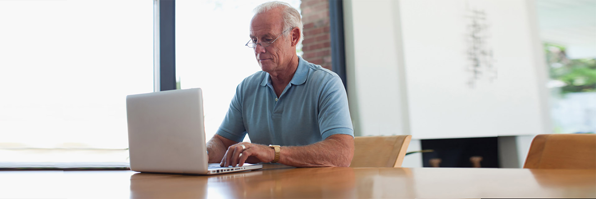 Man Typing on Computer Keyboard