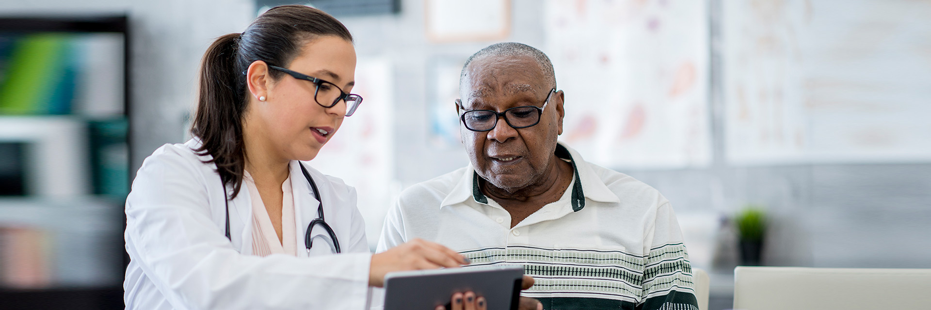 Provider with tablet