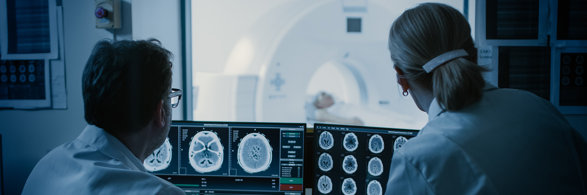 Provider looking at images