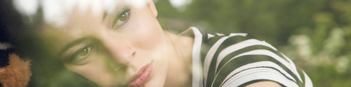 Woman looking out