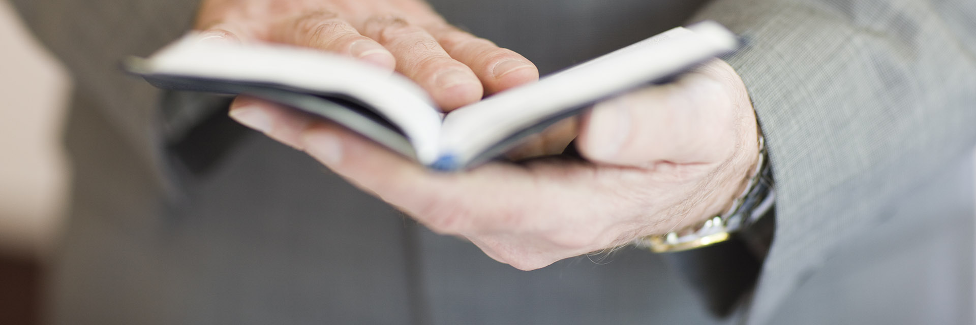 Chaplin Holding Prayer Book