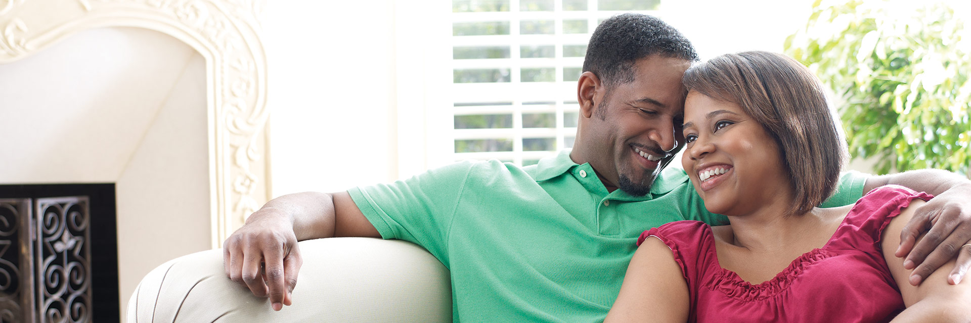 Couple Sitting on Couch