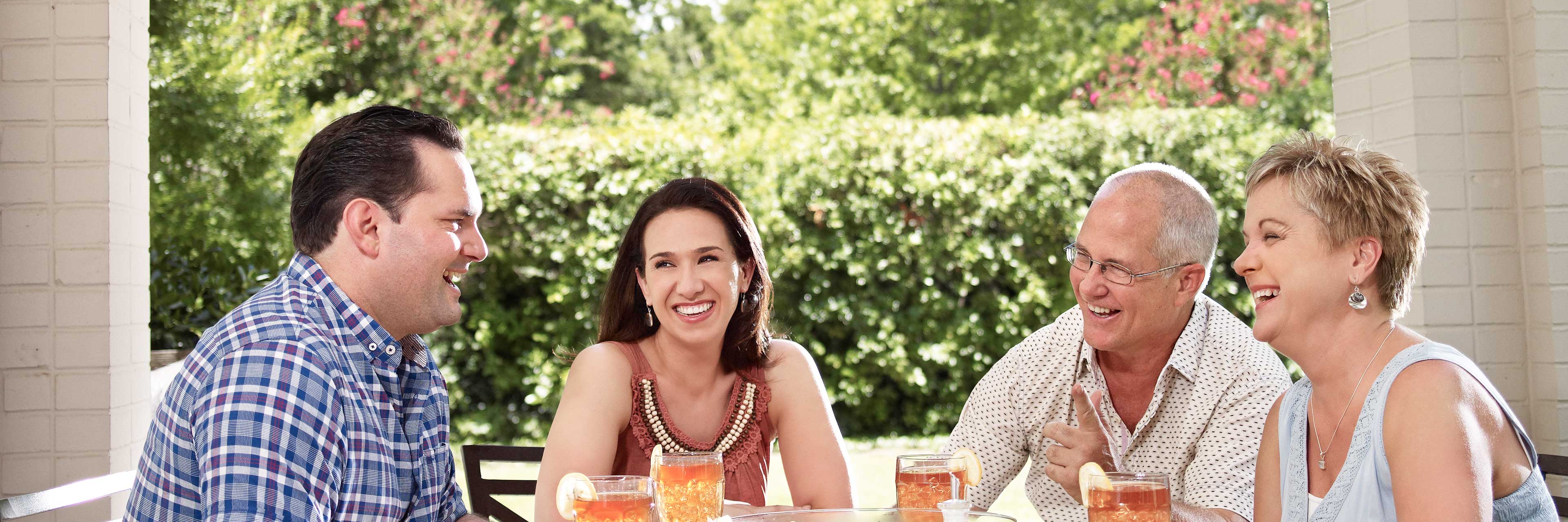 Group Talking at Table