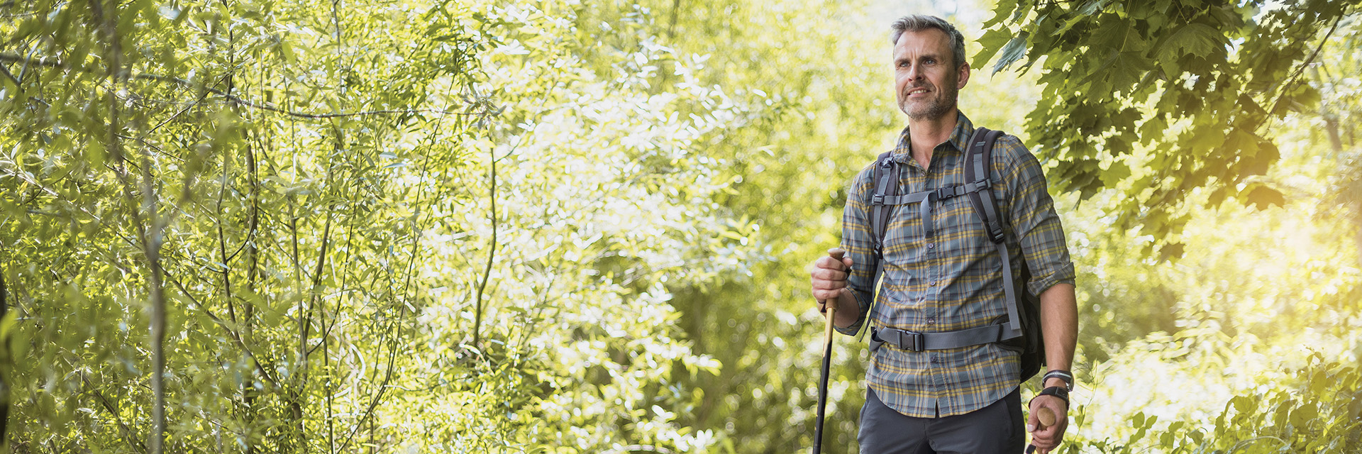 Hiker with backpack