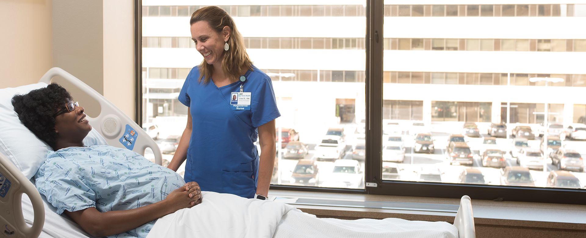 Nurse with patient