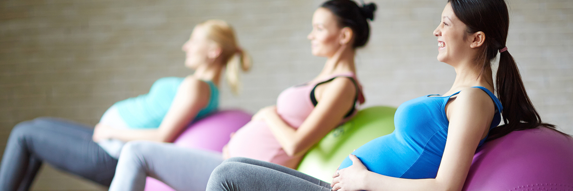 Pregnant women doing yoga