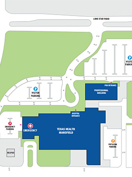 Texas Health Mansfield campus map