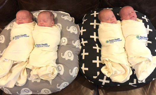 Krista Schaefer Hudson, Harrison, Henry and Hardy Marr