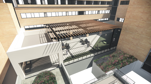 Perot Center exterior rendering