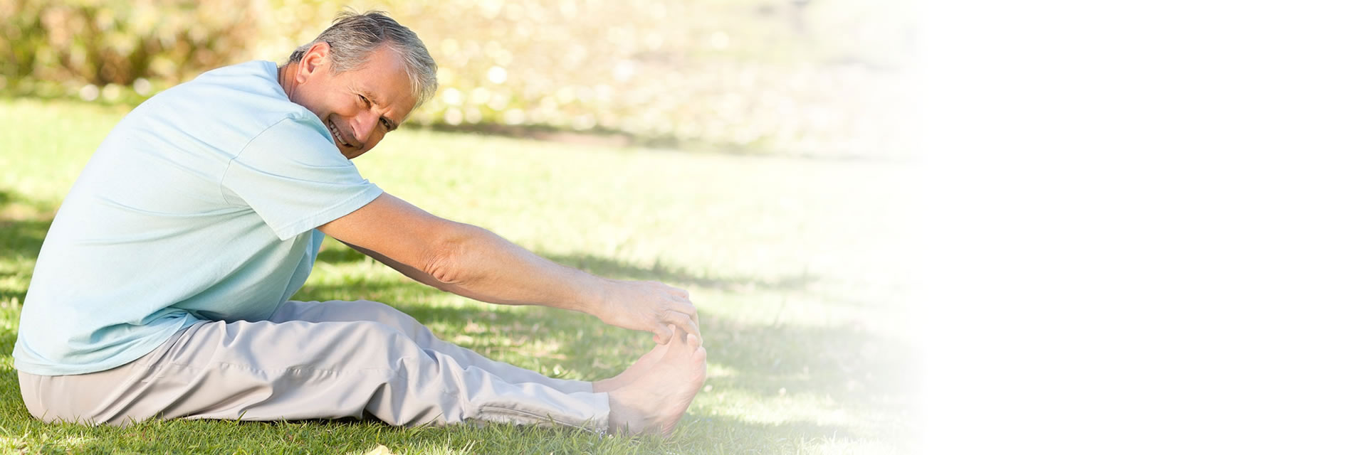 Man stretching