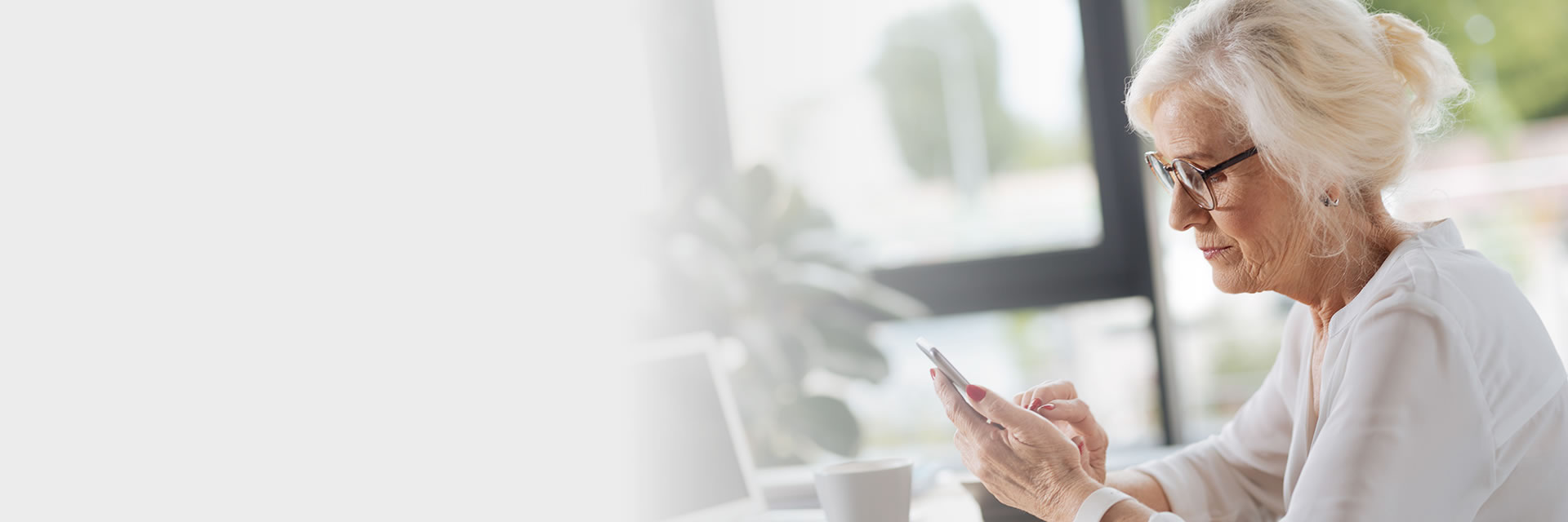 Woman using phone