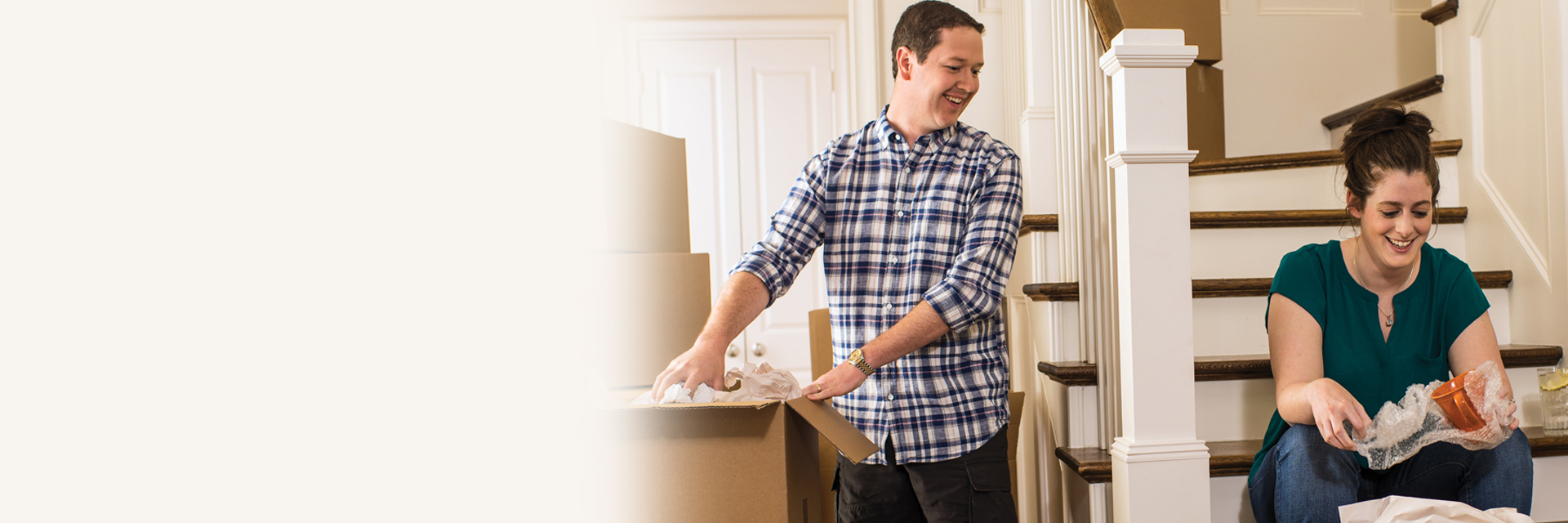 Couple moving into home