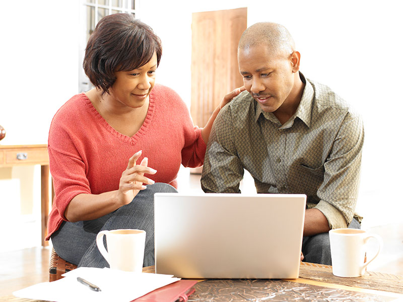 Couple on Laptop
