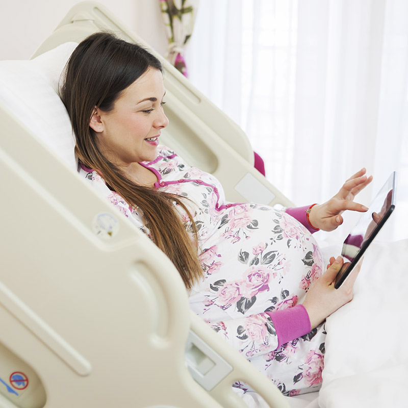 Woman on tablet