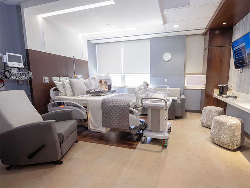 Texas Health Fort Worth Luxury Maternity Suite Room View 