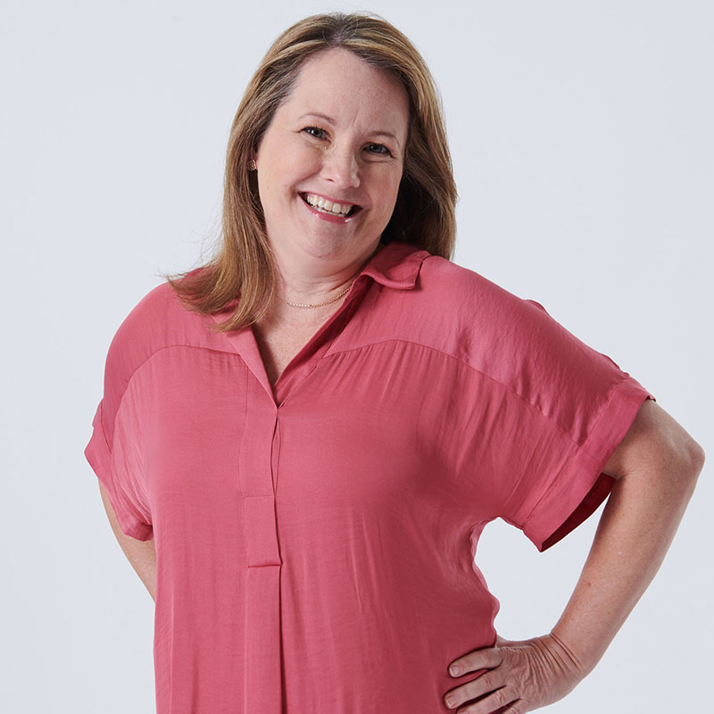 Woman in pink