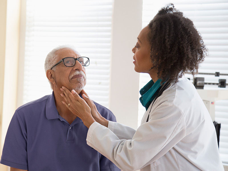 Doctor checking patient