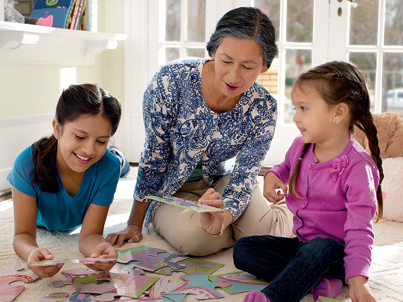 Grandma with Grandaughters