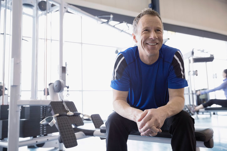 Man at Gym