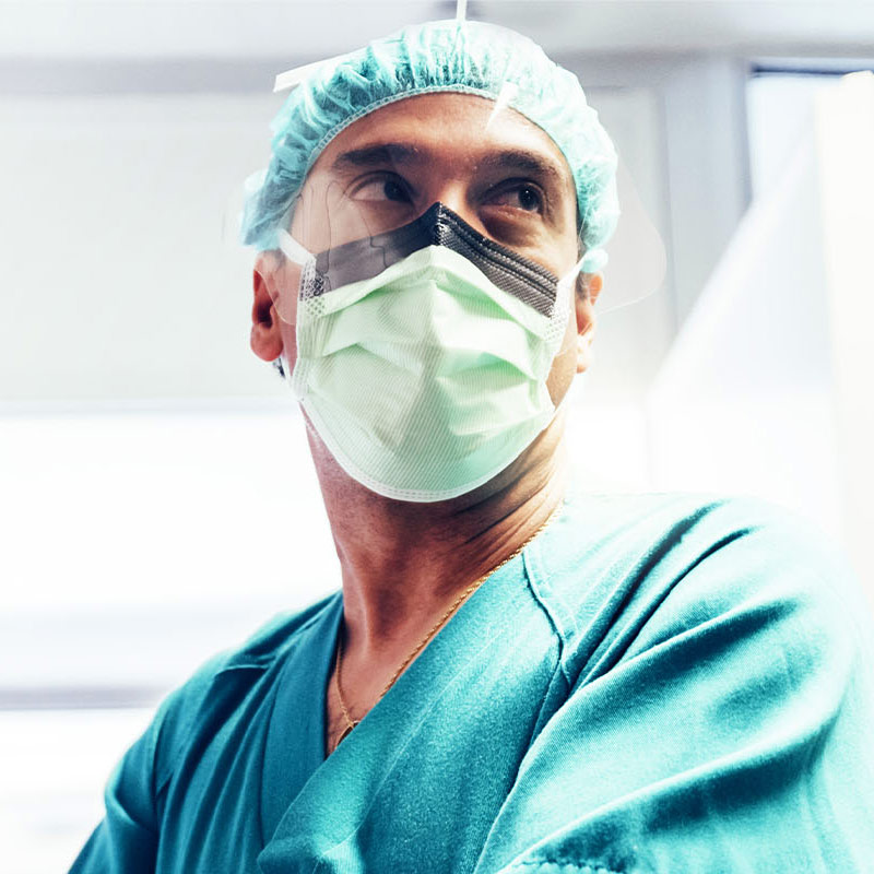 Provider with mask