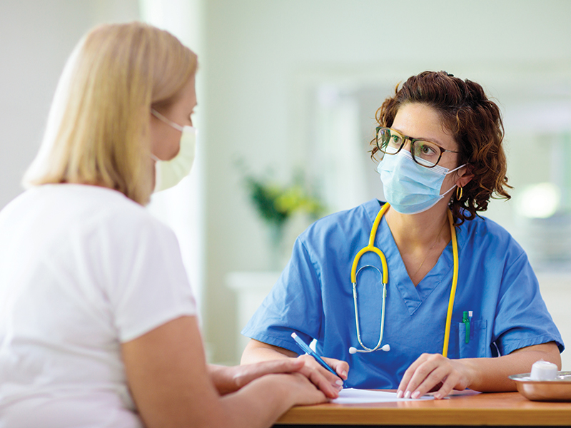 Provider with patient