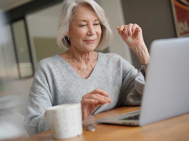 Senior Woman on Laptop