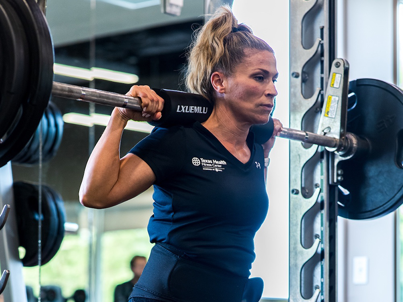 Woman working out