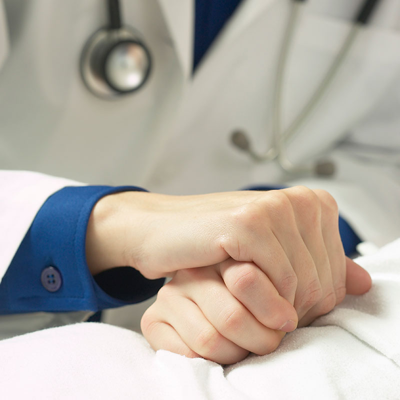 Doctor and Patient's hands