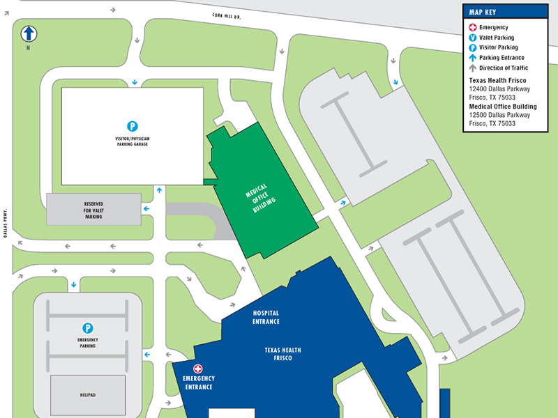 Texas Health Frisco Map