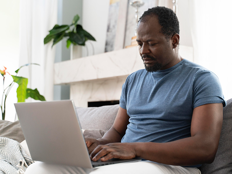 Man on laptop