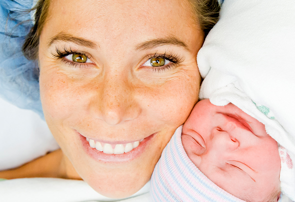Mom and newborn Mom and newborn