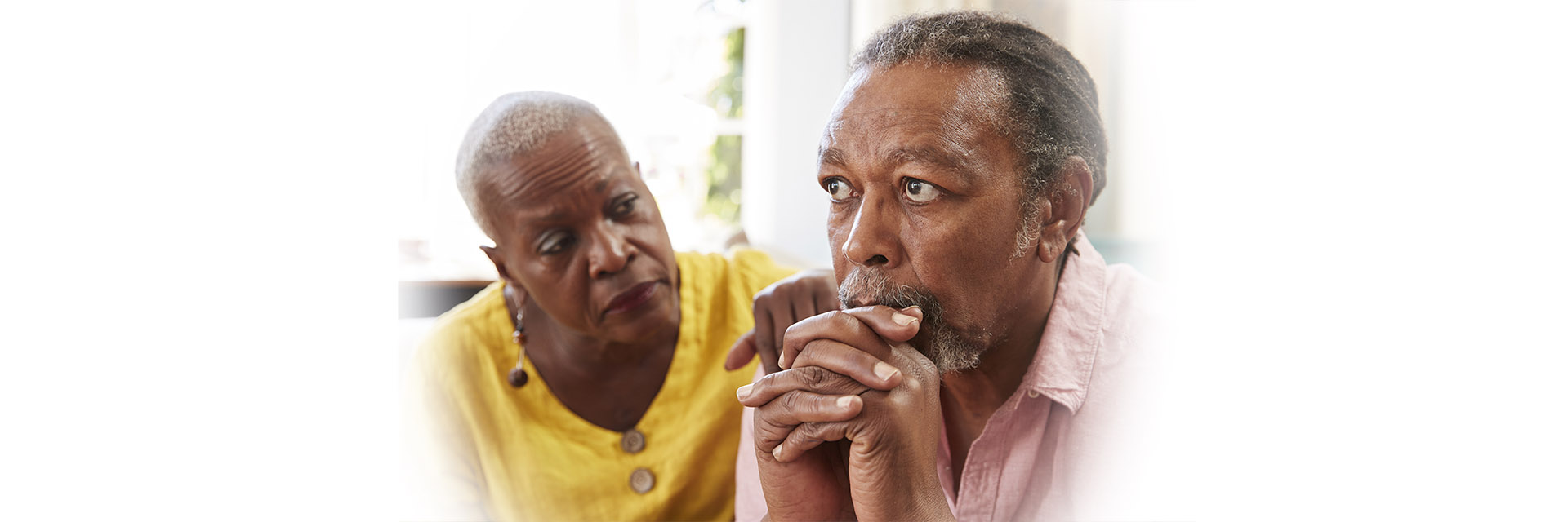 Mature Worried couple 