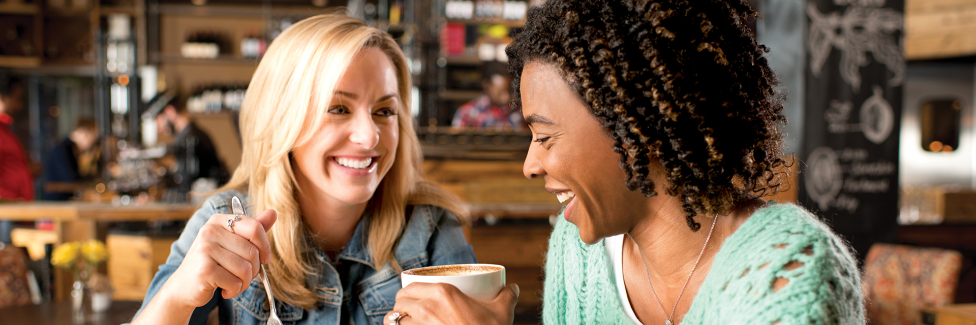 Two Women Having Coffee