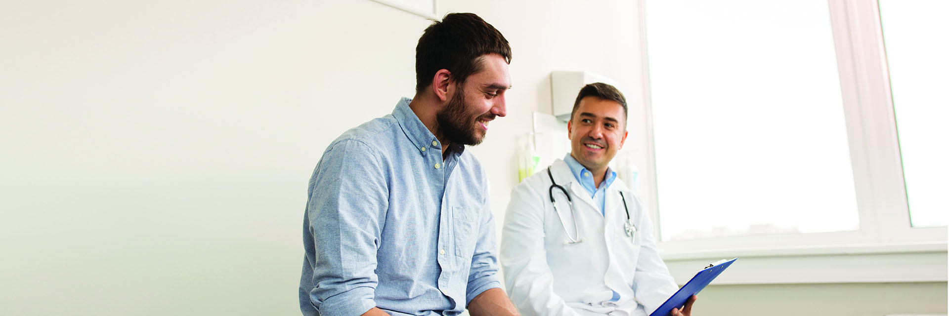 Man talking to his Doctor