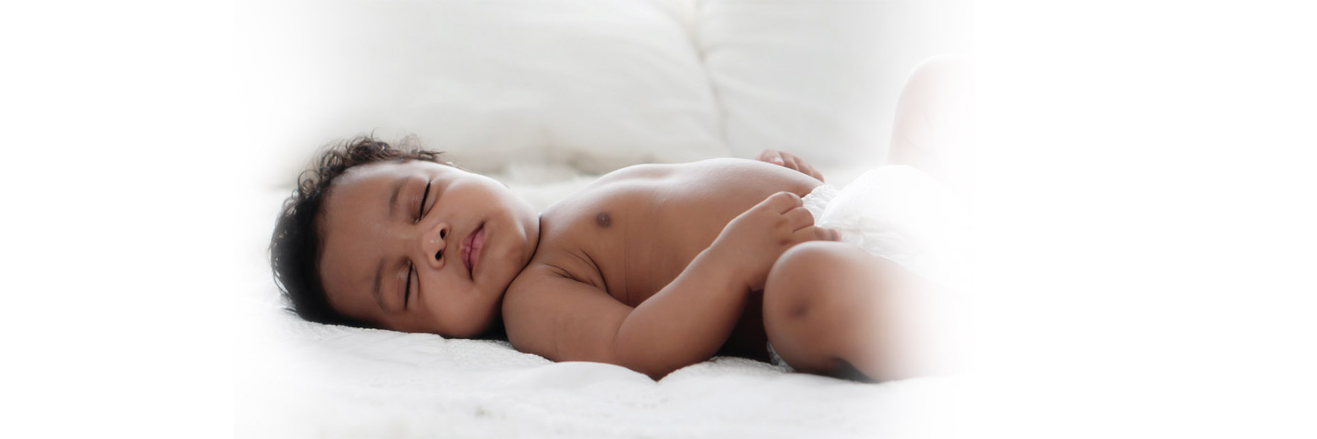 Infant sleeping on back