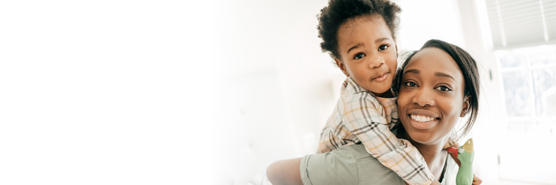 Mom holding baby boy