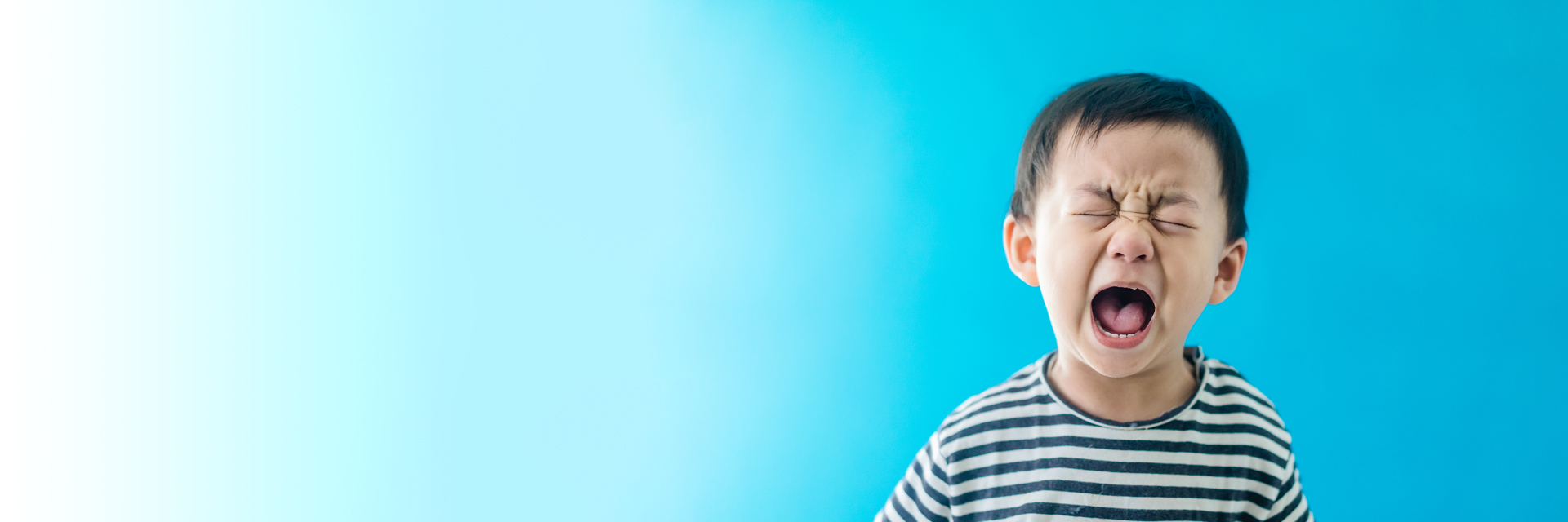 Little boy screaming