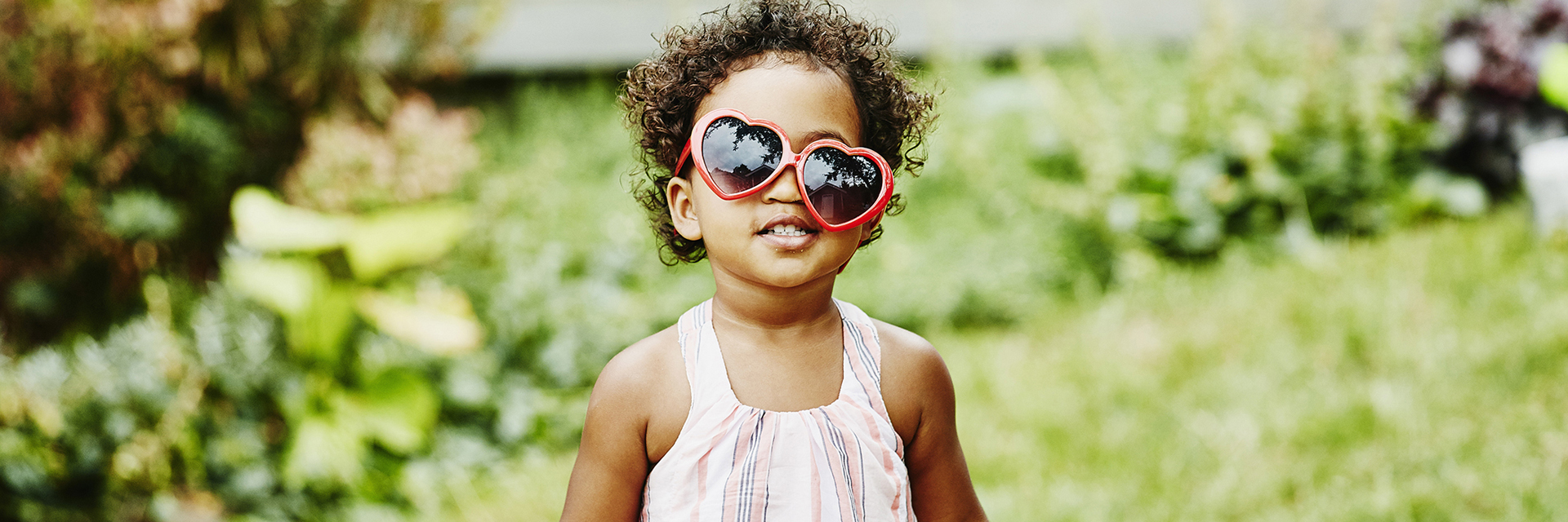 Little girl in sunglasses