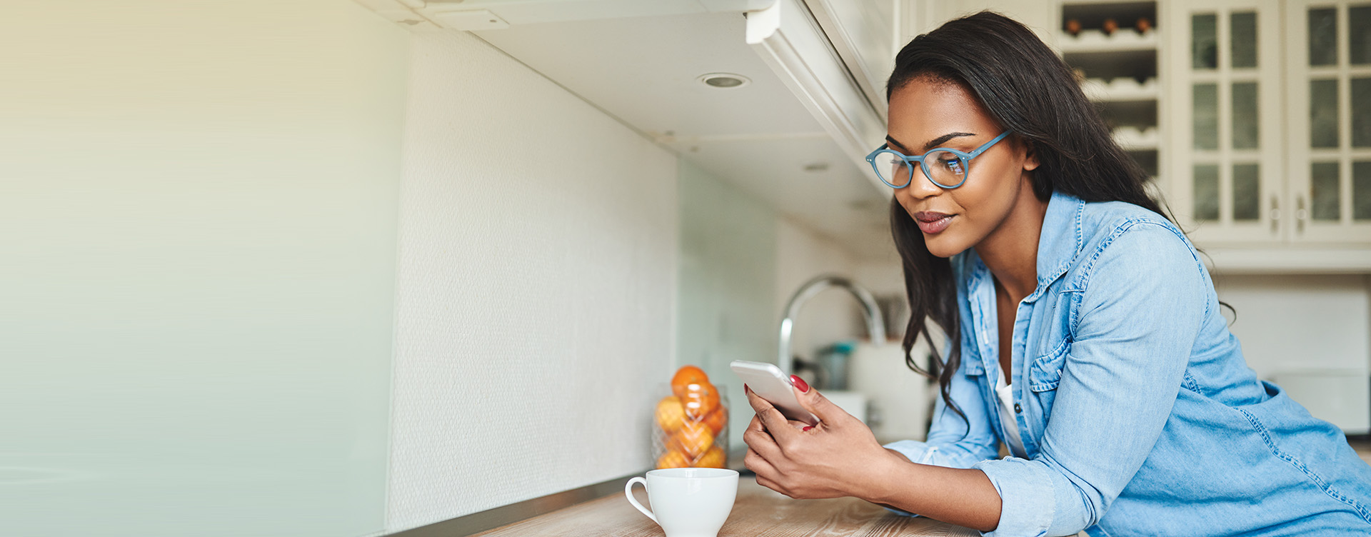 Woman using phone